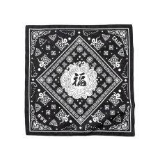 画像1: CALEE/MEXICAN TASTE JAPANESE FUKU BANDANNA（BLACK）［バンダナ-25春夏］ (1)