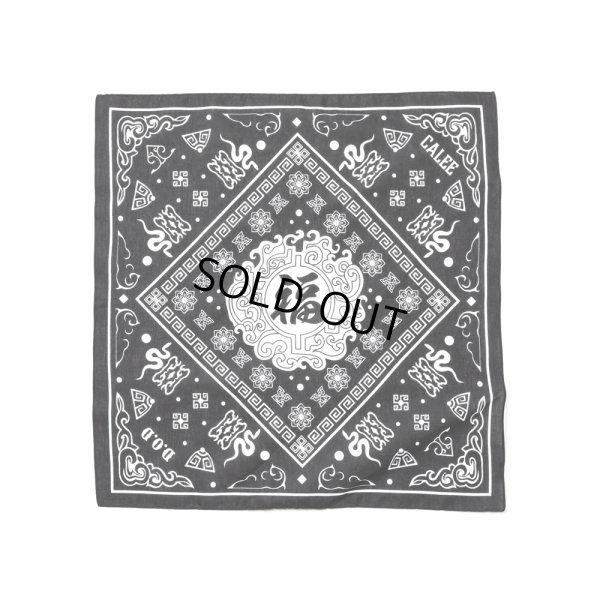 画像1: CALEE/MEXICAN TASTE JAPANESE FUKU BANDANNA（BLACK）［バンダナ-25春夏］
