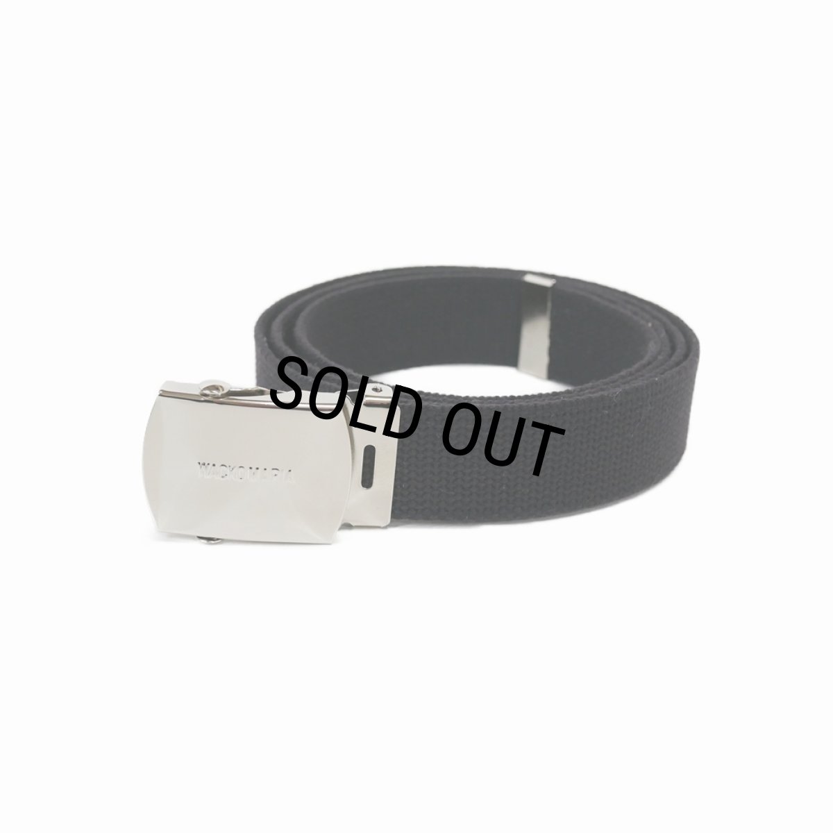 画像1: WACKO MARIA/GI BELT（BLACK）［GIベルト-25春夏］ (1)