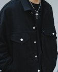 画像4: COOTIE PRODUCTIONS/Needle Punch Twill 3rd Type Jacket（Black）［ニードルパンチツイルサードタイプJKT-25春夏］ (4)