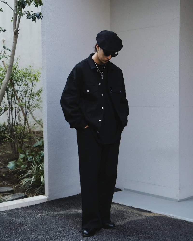 画像3: COOTIE PRODUCTIONS/Needle Punch Twill 3rd Type Jacket（Black）［ニードルパンチツイルサードタイプJKT-25春夏］