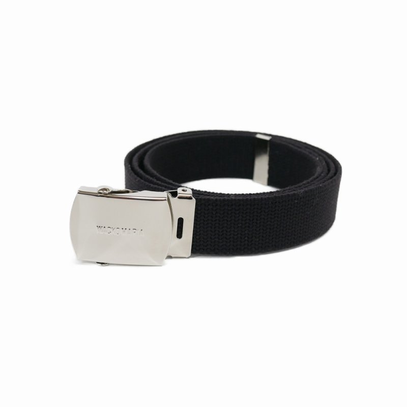 画像1: WACKO MARIA/GI BELT（BLACK）［GIベルト-25春夏］