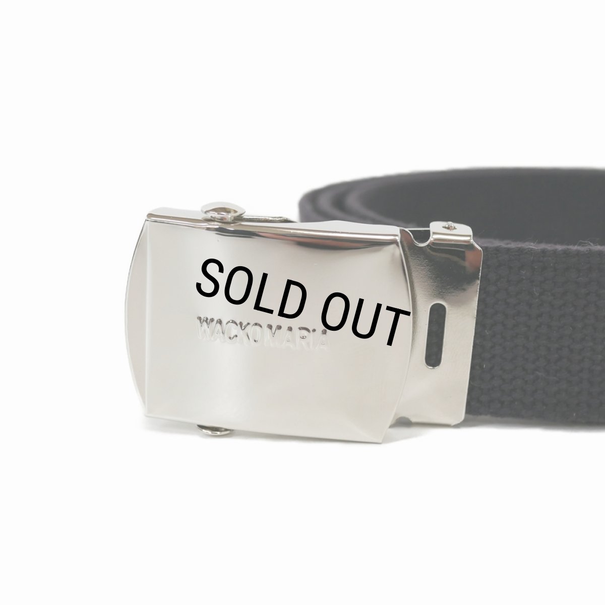 画像2: WACKO MARIA/GI BELT（BLACK）［GIベルト-25春夏］ (2)