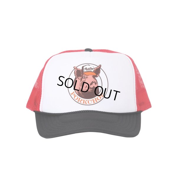 画像1: PORKCHOP/C PORK MESH CAP（RED）［メッシュキャップ-25春夏］