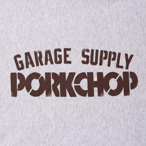 画像4: PORKCHOP/C PORK ZIP UP HOODIE（ASH）［ジップアップフーディー-25春夏］