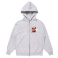 PORKCHOP/C PORK ZIP UP HOODIE（ASH）［ジップアップフーディー-25春夏］