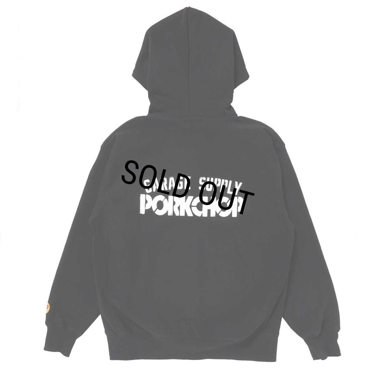 画像2: PORKCHOP/C PORK ZIP UP HOODIE（BLACK）［ジップアップフーディー-25春夏］ (2)