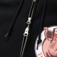 画像3: PORKCHOP/C PORK ZIP UP HOODIE（BLACK）［ジップアップフーディー-25春夏］