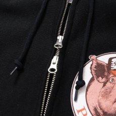 画像3: PORKCHOP/C PORK ZIP UP HOODIE（BLACK）［ジップアップフーディー-25春夏］ (3)