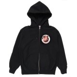 PORKCHOP/C PORK ZIP UP HOODIE（BLACK）［ジップアップフーディー-25春夏］