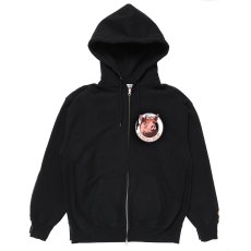 画像1: PORKCHOP/C PORK ZIP UP HOODIE（BLACK）［ジップアップフーディー-25春夏］ (1)