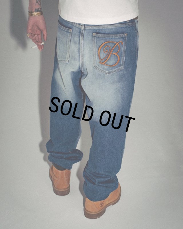 BlackEyePatch/B EMBLEM BAGGY JEANS（INDIGO） - JONAS