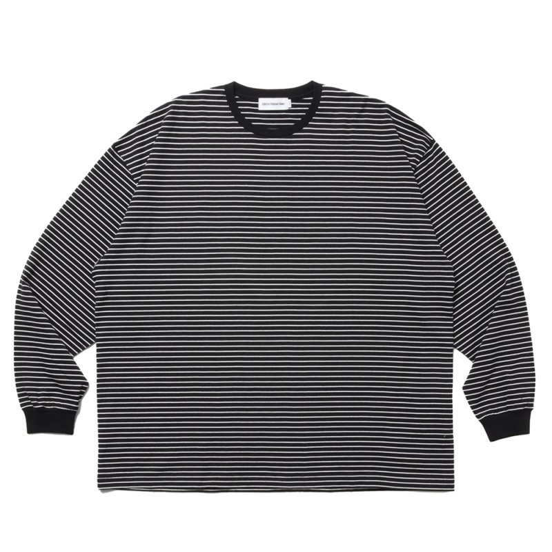画像1: COOTIE PRODUCTIONS/Border L/S Tee（Black）［ボーダー長袖T-25春夏］