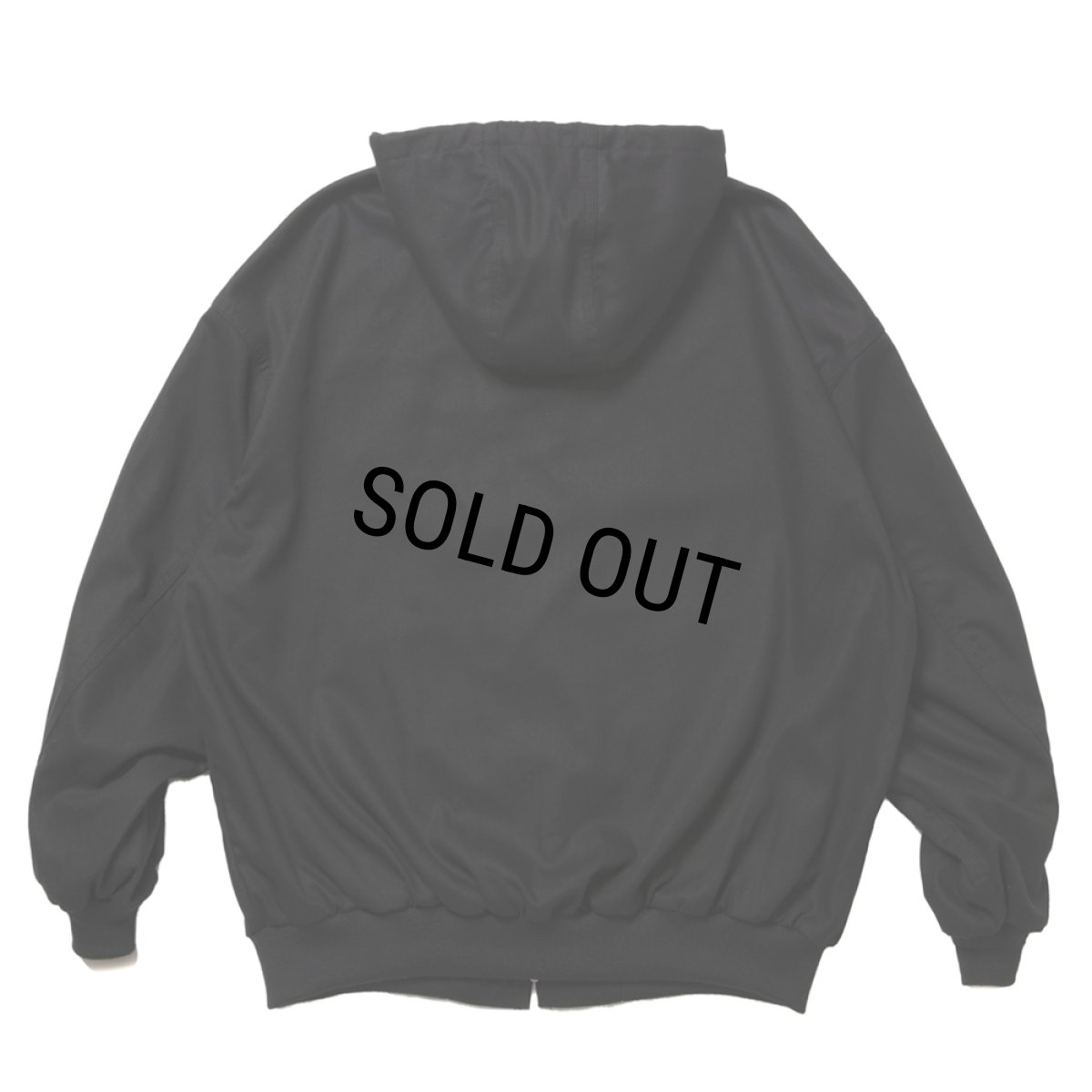 画像2: COOTIE PRODUCTIONS/Abyss Dyed Duck Hooded Work Jacket（Black）［フーデッドワークJKT-25春夏］ (2)