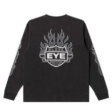 画像2: BlackEyePatch/FLAME RIDER LOGO L/S TEE(CHARCOAL) (2)