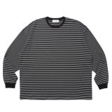 COOTIE PRODUCTIONS/Border L/S Tee（Black）［ボーダー長袖T-25春夏］