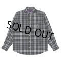 BlackEyePatch/B EMBLEM FLANNEL SHIRT（MULTI）