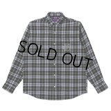 BlackEyePatch/B EMBLEM FLANNEL SHIRT（MULTI）