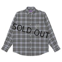 BlackEyePatch/B EMBLEM FLANNEL SHIRT（MULTI）