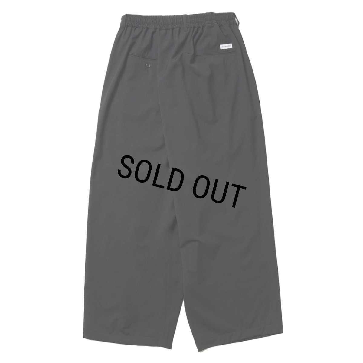 画像2: COOTIE PRODUCTIONS/Punching Faux Suede 5 Pocket Wide Easy Pants（Black）［パンチングビーガンスウェードワイドイージーパンツ-25春夏］ (2)