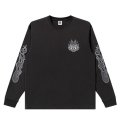 BlackEyePatch/FLAME RIDER LOGO L/S TEE（CHARCOAL）