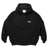 COOTIE PRODUCTIONS/Abyss Dyed Duck Hooded Work Jacket（Black）［フーデッドワークJKT-25春夏］