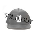 COOTIE PRODUCTIONS/Faux Leather 5 Panel Mesh Cap（Black/White）［ビーガンレザーメッシュキャップ-25春夏］