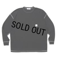 COOTIE PRODUCTIONS/T/C Waffle Error Fit L/S Tee（Black/White）［ワッフルエラーフィット長袖ポケT-25春夏］