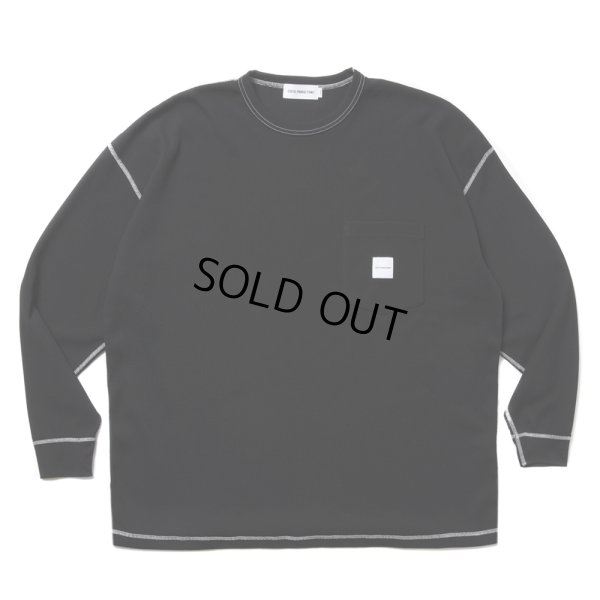 画像1: COOTIE PRODUCTIONS/T/C Waffle Error Fit L/S Tee（Black/White）［ワッフルエラーフィット長袖ポケT-25春夏］