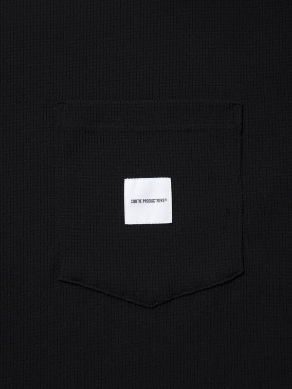 画像2: COOTIE PRODUCTIONS/T/C Waffle Error Fit L/S Tee（Black/White）［ワッフルエラーフィット長袖ポケT-25春夏］