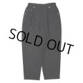 COOTIE PRODUCTIONS/Punching Faux Suede 5 Pocket Wide Easy Pants（Black）［パンチングビーガンスウェードワイドイージーパンツ-25春夏］