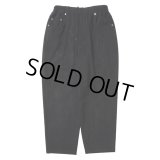 COOTIE PRODUCTIONS/Punching Faux Suede 5 Pocket Wide Easy Pants（Black）［パンチングビーガンスウェードワイドイージーパンツ-25春夏］