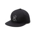 画像1: CALEE/EMBROIDERY CALEES TWILL CAP（BLACK）［ツイルキャップ-25春夏］ (1)