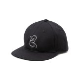 CALEE/EMBROIDERY CALEES TWILL CAP（BLACK）［ツイルキャップ-25春夏］