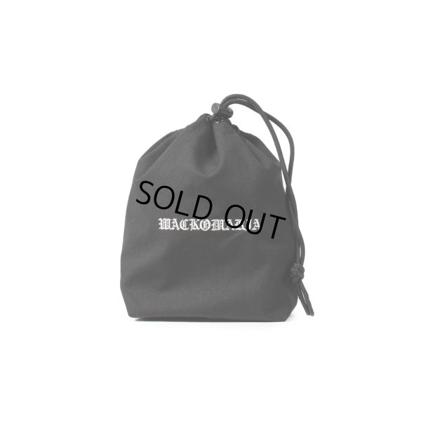 画像1: WACKO MARIA/DRAWSTRING BAG（BLACK）［ドローストリングバッグ-25春夏］