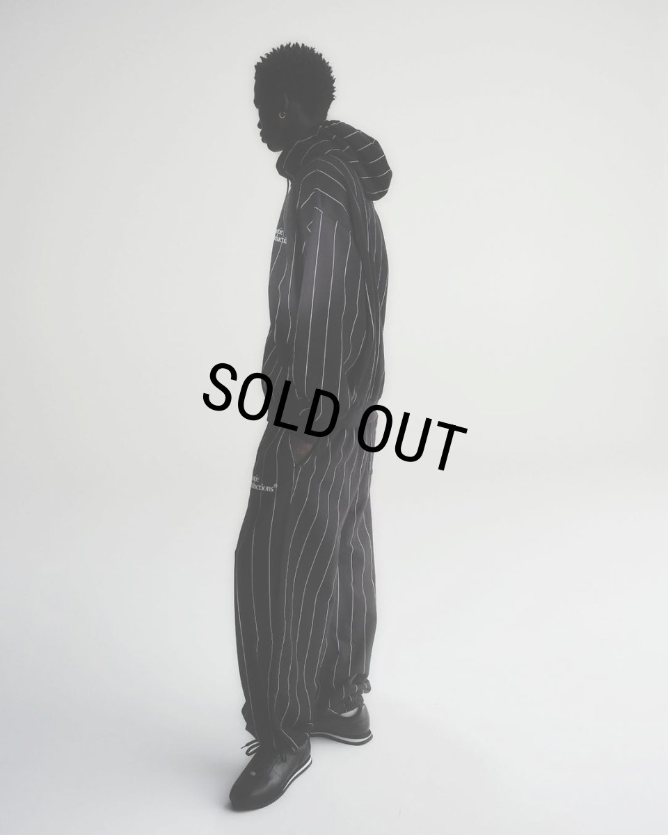 画像4: COOTIE PRODUCTIONS/Allover Print Open End Yarn Sweat Zip Hoodie（Black）［ストライプスウェットジップフーディー-25春夏］ (4)