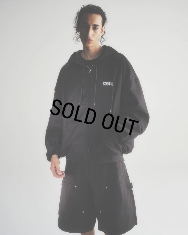 COOTIE PRODUCTIONS/Abyss Dyed Duck Hooded Work Jacket（Black