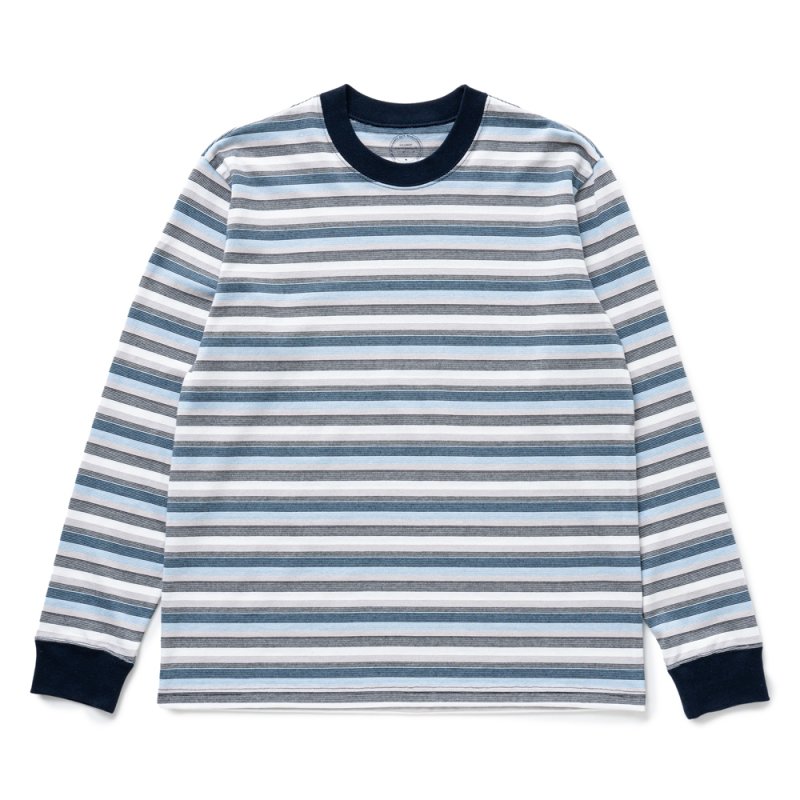 画像1: RATS/BORDER L/S TEE（MULTI BORDER）［ボーダー長袖T-25春夏］