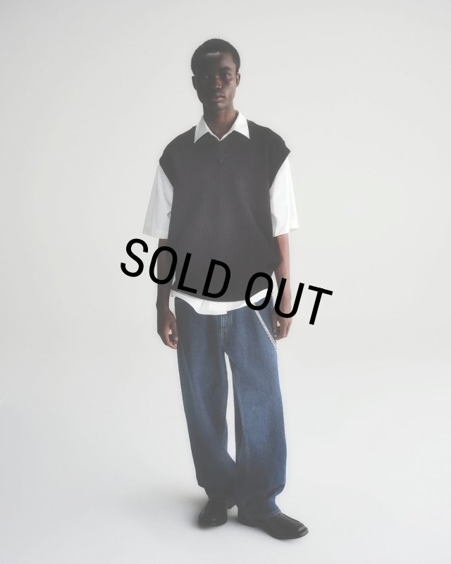 COOTIE PRODUCTIONS/Solotex Tilden Knit Vest（Black）［チルデン