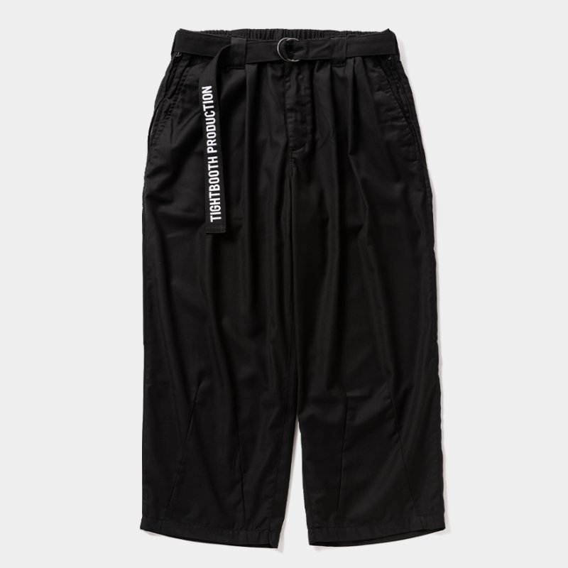 画像1: 【20％OFF】TIGHTBOOTH/BAGGY SLACKS（Black）［バギースラックス-25春夏］
