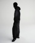 画像4: COOTIE PRODUCTIONS/Allover Print Open End Yarn Sweat Easy Pants（Black）［ストライプスウェットイージーパンツ-25春夏］ (4)