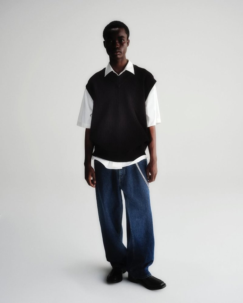 画像3: COOTIE PRODUCTIONS/Solotex Tilden Knit Vest（Black）［チルデンニットベスト-25春夏］