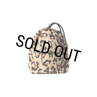 WACKO MARIA/LEOPARD DRAWSTRING BAG（BEIGE）［レオパードドロー