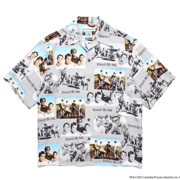 画像1: WACKO MARIA/STAND BY ME / HAWAIIAN SHIRT（GRAY）［ハワイアンシャツ-25春夏］