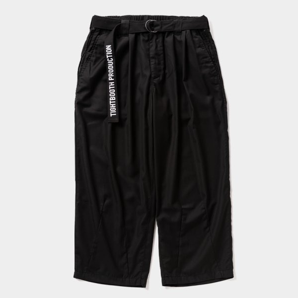 画像1: TIGHTBOOTH/BAGGY SLACKS（Black）［バギースラックス-25春夏］