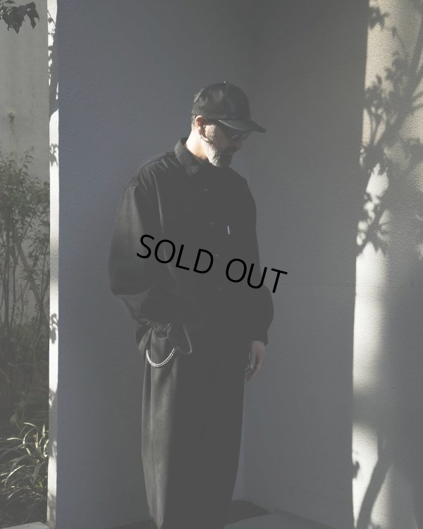 画像4: COOTIE PRODUCTIONS/Punching Faux Suede 5 Pocket Wide Easy Pants（Black）［パンチングビーガンスウェードワイドイージーパンツ-25春夏］