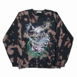 exodus/WIZARD TIE DYE SWEAT SHIRT（BLACK）［タイダイクルーネックスウェット-25春夏］