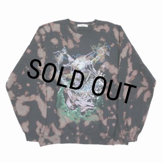 30％OFF】exodus brand/WIZARD TIE DYE SWEAT SHIRT（BLACK