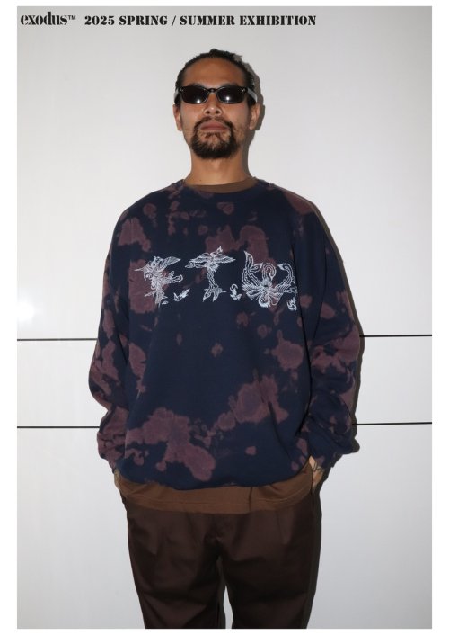 他の写真3: exodus/F.T.W TIE DYE SWEAT SHIRT（NAVY）［タイダイクルーネックスウェット-25春夏］