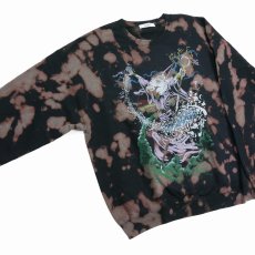 画像3: 【30％OFF】exodus/WIZARD TIE DYE SWEAT SHIRT（BLACK）［タイダイクルーネックスウェット-25春夏］ (3)